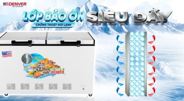 Tủ bảo quản Denver 940 lít AS-1600 - 1 ngăn đông